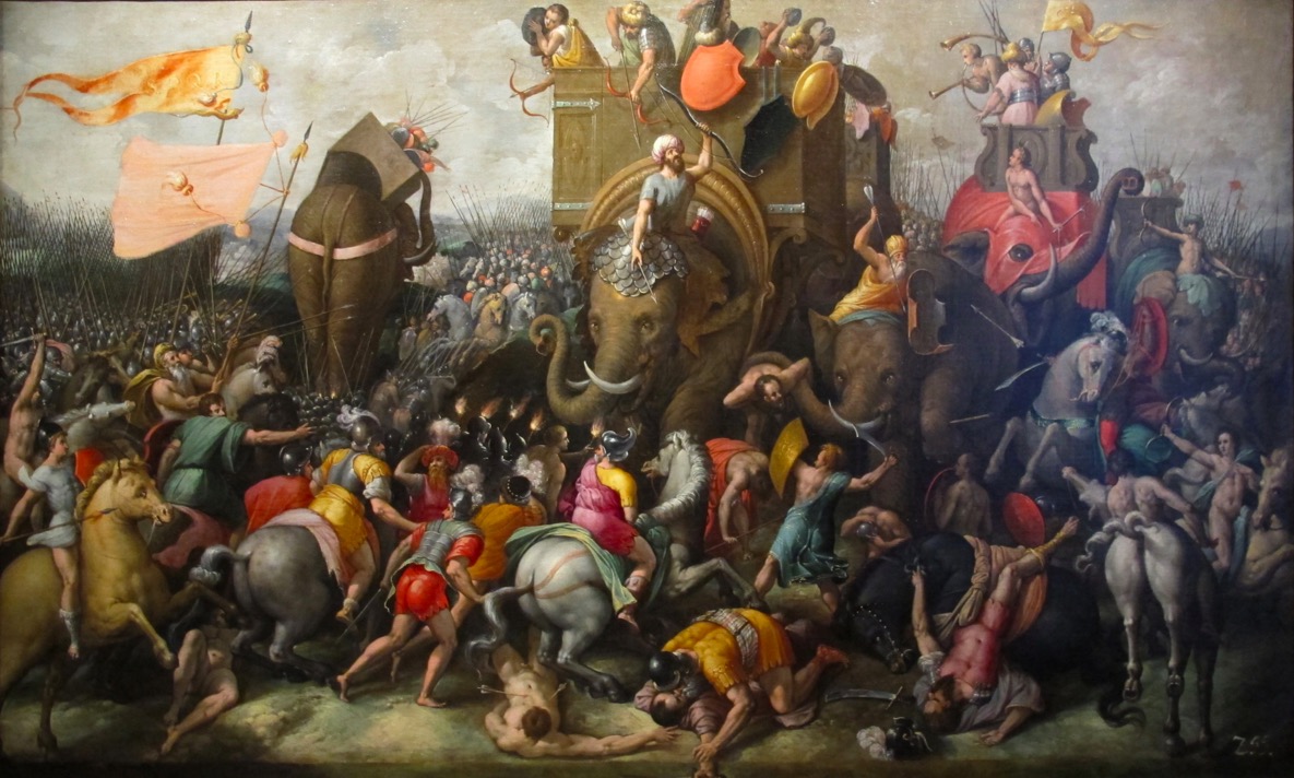 Batalha de Zama, por Cornelis Cort (1567).
